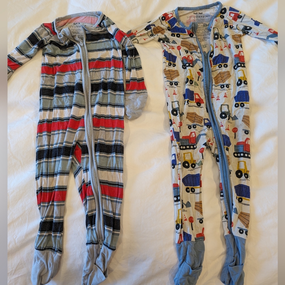 Bamboo PJs 6-12m, 2 pairs